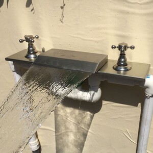 温泉泡池水龙头卫浴 spa大流量瀑布出水嘴桑拿度假村水泥浴池花洒