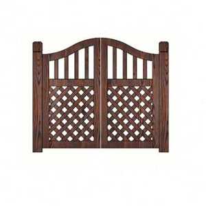 园拱木门