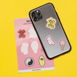 woodd 现货意大利进口mirror镜面贴纸手机壳iphonexs/11pro/max