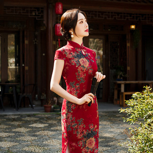 壹美佳人旗袍裙正品逸红颜钱塘佳人陶玉梅旗袍崔万志的店2021新m