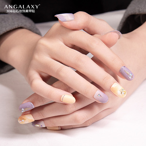angalaxy指甲贴纸美甲贴片网红春季新款显白高级穿戴甲片防水持久
