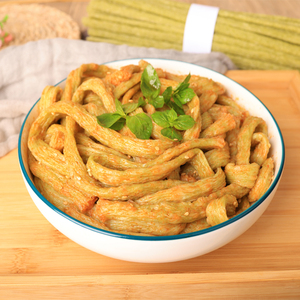 菠菜味干牛筋面果蔬低脂代餐粗粮面凉拌菜速食纯手工辣条5斤干货