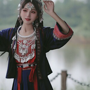 三千国风院 中国风苗疆异x域国风民族风改良元素非汉服短款