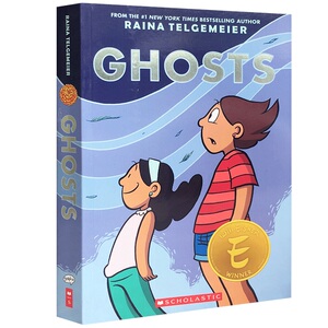 英文原版漫画小说 ghosts 幽灵 raina telgemeier 一部充满爱与家庭的