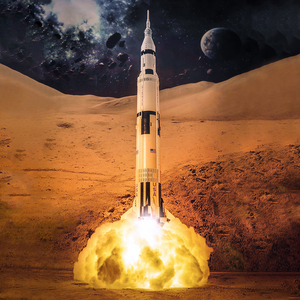 乐高阿波罗土星五号火箭中国航天系列拼装积木模型男孩玩具8一12