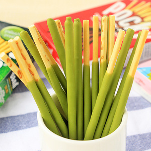 泰国进口pocky百奇抹茶奶油草莓巧克力涂层饼干棒4盒零食品