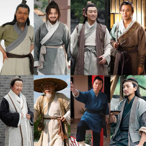 宋朝百姓服装掌柜影视古装武侠大侠剧组服农民家丁佣人棉麻演出服