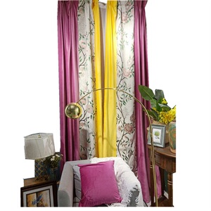 【玫红色窗帘田园】玫红色窗帘田园品牌,价格 - 阿里巴巴