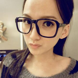 2024韩版 非主流复古豹纹装饰眼睛眼镜框架大小脸男女款潮无镜片
