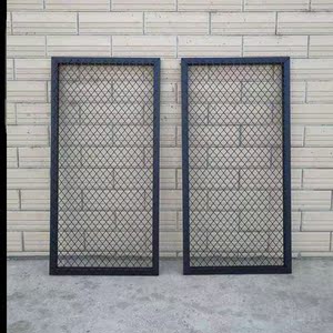 铁丝网装饰墙面菱形钢板网格网片装饰隔断墙镂空吊顶铁丝网隔断网