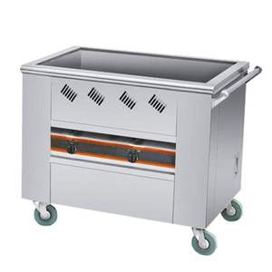 000人付款淘宝不锈钢燃气熟笼车商用小蒸笼电热保温港