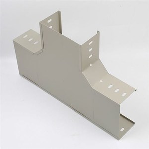 桥架水平三通电缆桥架配件 槽式电缆桥架铝合金材质 线槽平行三.