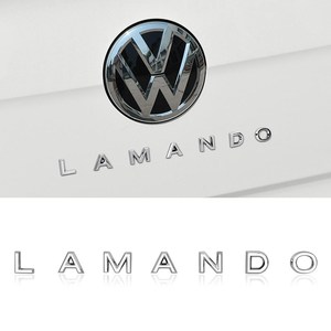 大众新凌渡lamando英文字母标后备箱车尾标金属车标装饰车贴改装
