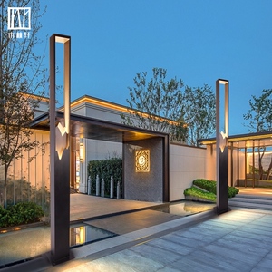 新中式庭院灯户外创意高杆景观灯小区家用室外别墅草坪花园引路灯