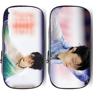 同款羽生结弦考斯滕小学生铅笔盒笔袋儿童帆布拉链文具盒tb