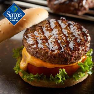 山姆 美国谷饲牛肉饼西餐早餐汉堡饼原汁原味鲜嫩多汁无碎肉