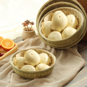 90费尼亚旗舰店天猫草编馒头筐保温商用手工编织盛馍筐家用收纳筐装