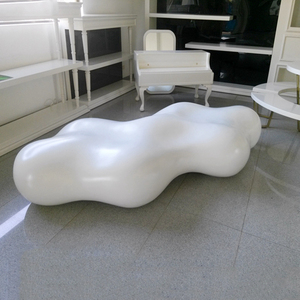 商场定制玻璃钢云朵造型创意个性凳子美陈户外公共休息区休闲座椅