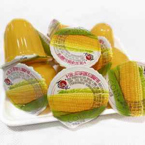 包邮夏三优圆头玉米味果冻爽口q弹性果冻布丁啫喱