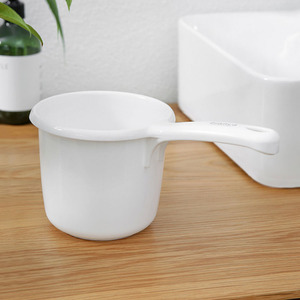 日本进口白色水勺浴室宝宝洗澡洗发勺厨房加厚塑料舀水瓢泡澡水勺