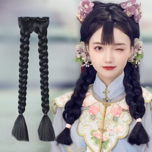 假发辫子女辫子表演造型古风麻花辫马尾汉服长辫子发饰古装头饰