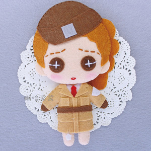 第五人格空军手工不织布diy玩偶q版钥匙扣挂件同人创意材料包