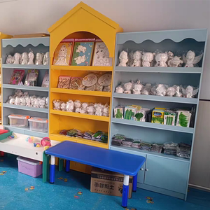 木质玩具店货架商场儿童diy手工展柜母婴店奶粉展示柜尿不湿货架