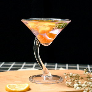 鸳鸯高脚慕斯杯布丁杯红酒香槟饮品杯一次性ps硬塑料果汁杯冷饮杯