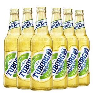 乐堡纯生啤酒嘉士伯乐堡拉环瓶装495ml*12纯生啤酒