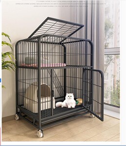 猫笼猫屋别墅超大自由空间家用猫笼子三层大号带厕所猫咪宠物猫舍