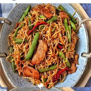 河南特产雍运铁锅焖面豆角焖面速食炒面冷冻半成品加热即食