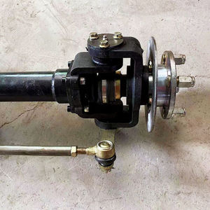 适用于农用车配件四驱底盘前桥小车改装履带铸铁变速箱轮胎实心双