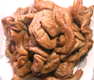 山东特产正宗许孟烧烤卤熏猪大肠猪肥肠头肉250g新鲜卤味熟食即食