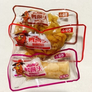 小呆呆贱骨头脱骨凤爪脱骨鸭掌去骨鸡爪鸭爪凤爪鸭爪无骨零食quix
