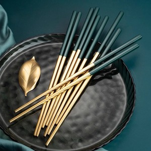304不锈钢筷家用2023新款防滑防霉耐高温快子日式餐具ins风金属筷
