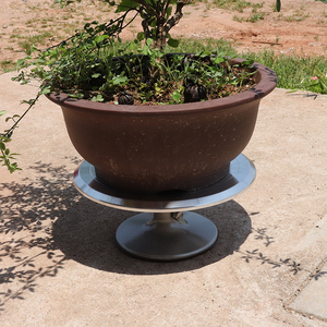 盆景制作工具展示旋转台盘景树桩修剪专业花卉盆栽修剪.台转盘手