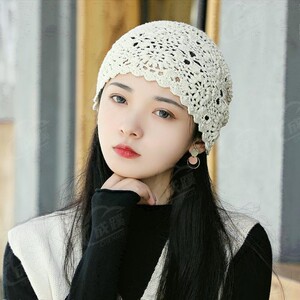 遮白发帽薄款帽子女士遮阳休闲夏季头套头手术女镂空简约光头帽发
