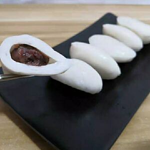 延边特产朝鲜族打糕 饺子 豆沙年糕饺子白饺子月亮糕