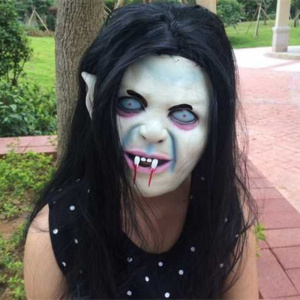 新圣节恐怖鬼娃娃魔女贞子鬼怪面具吓人整人惊悚套v头恶魔僵尸头