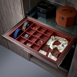 衣柜裤架多功能抽屉式百宝格家用收纳柜内推拉抽拉首饰多宝盒tb