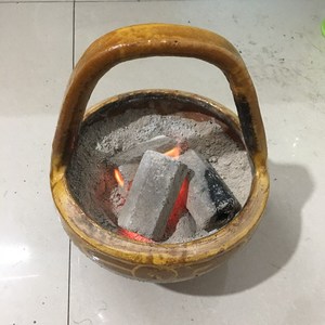 仿古代珐琅彩木炭取暖小手炉纯铜随身便携烧炭火烤火烤手沉檀香炉