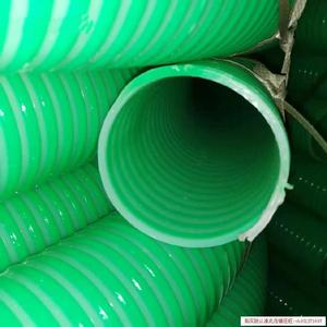 4寸绿色耐老化pvc耐磨工程池管牛塘筋管子吸洒水车加厚粪车吸粪
