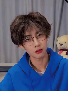 假发男女通用短卷发洋气微卷蓬松中分刘海短发日系时尚慵懒风发套