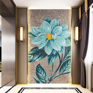 美式拼图马赛克背景墙砖瓷砖水晶玻璃客厅过道玄关艺术拼花冰瓷玉