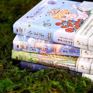 拾光小王子d磁扣手账本如鲸向海精致日记全彩页插画手帐笔记本子