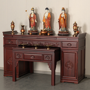 实木供桌香案家用现代佛台香火神台农村客厅中堂柜佛桌中式财神桌