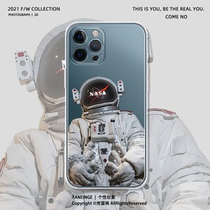 适用苹果13手机壳nasa潮流iphone12新款宇航员11promax全包透明软
