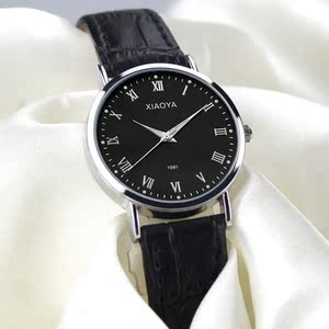 筱雅(xiaoya)时尚潮流手表女学生韩版简约复古休闲商务真皮皮带