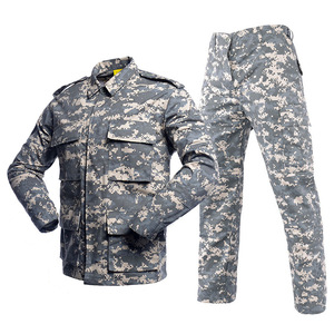 美式军迷二代BDU服套装薄耐磨户外训练服装军绿ACU战术服夹克男