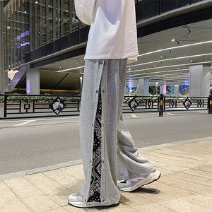 李宁运动裤男花灰